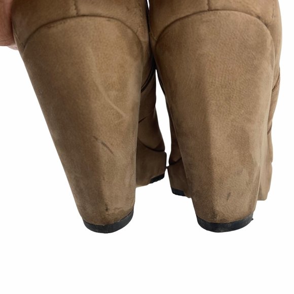 Eileen Fisher Tan Leather Dream Woven Ankle Boot 8 - Picture 8 of 11